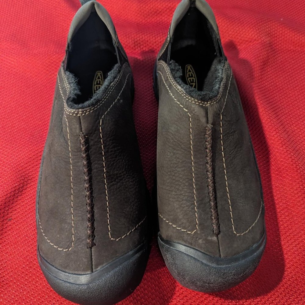 Keen Women’s Kaci Slide Suede Brown Leather  US 10